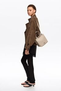 Medium sand shopper bag