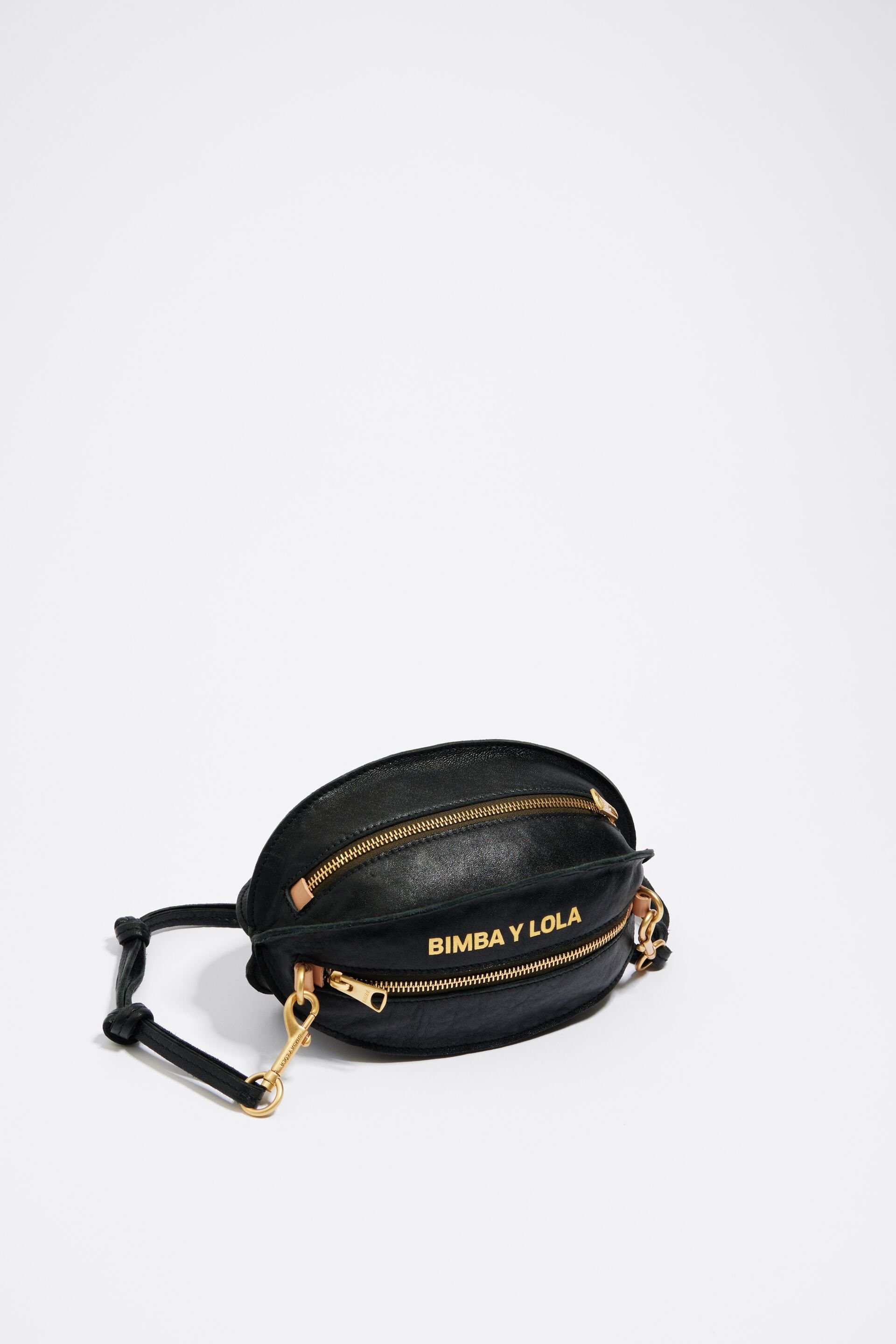 Shop bimba & lola S black crossbody bag (231BBHJ1M.T7000) by