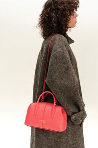 Deep coral leather Romeo bag