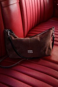 Bolso Madrid mediano serraje caf&eacute;