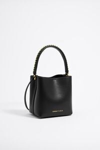 Bolso bucket Chihuahua peque&ntilde;o piel negro