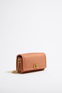 Середня нейлонова сумка рожевого кольору