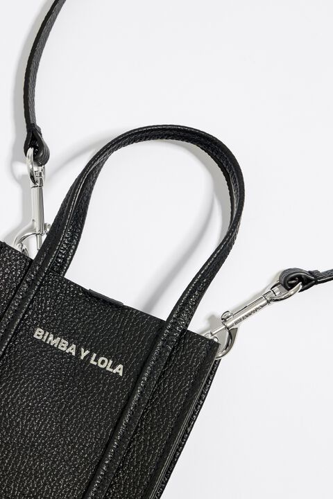 Leather crossbody bag Bimba y Lola Black in Leather - 14945162