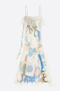 Vestido largo Mask marfil