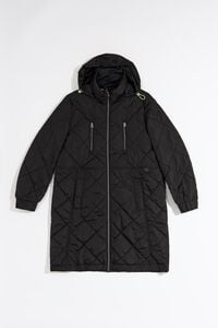 Black quilted puffer