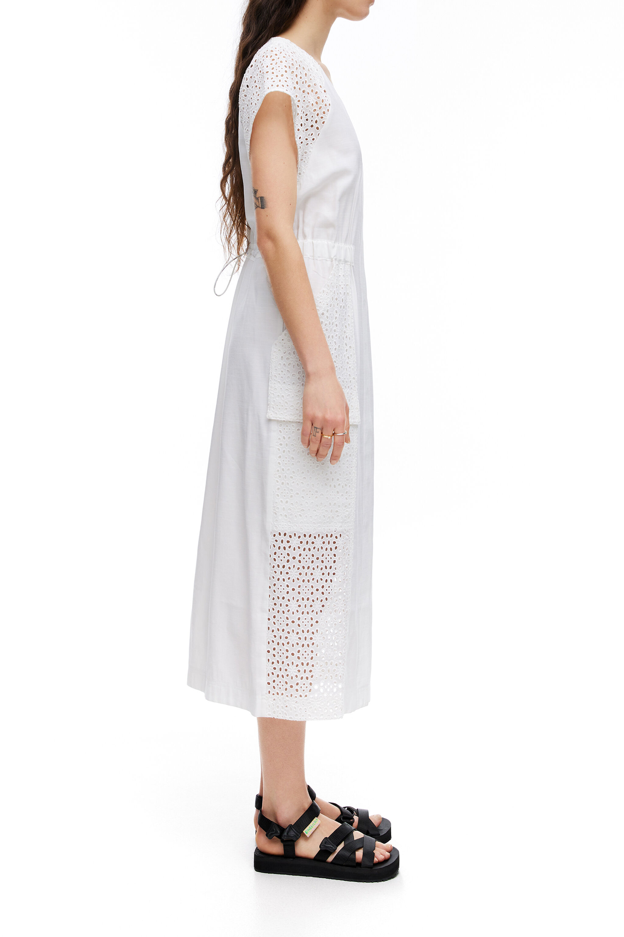 robe droite blanche