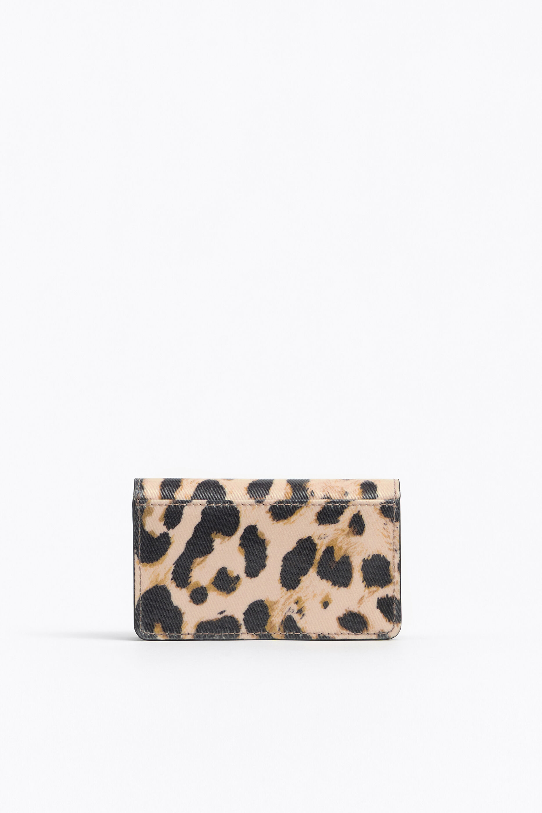 leopard leather purse