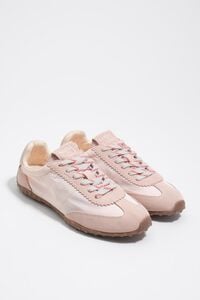 Pink suede and nylon 13 29 sneaker