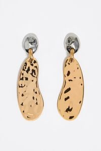 Pendientes textura bicolor