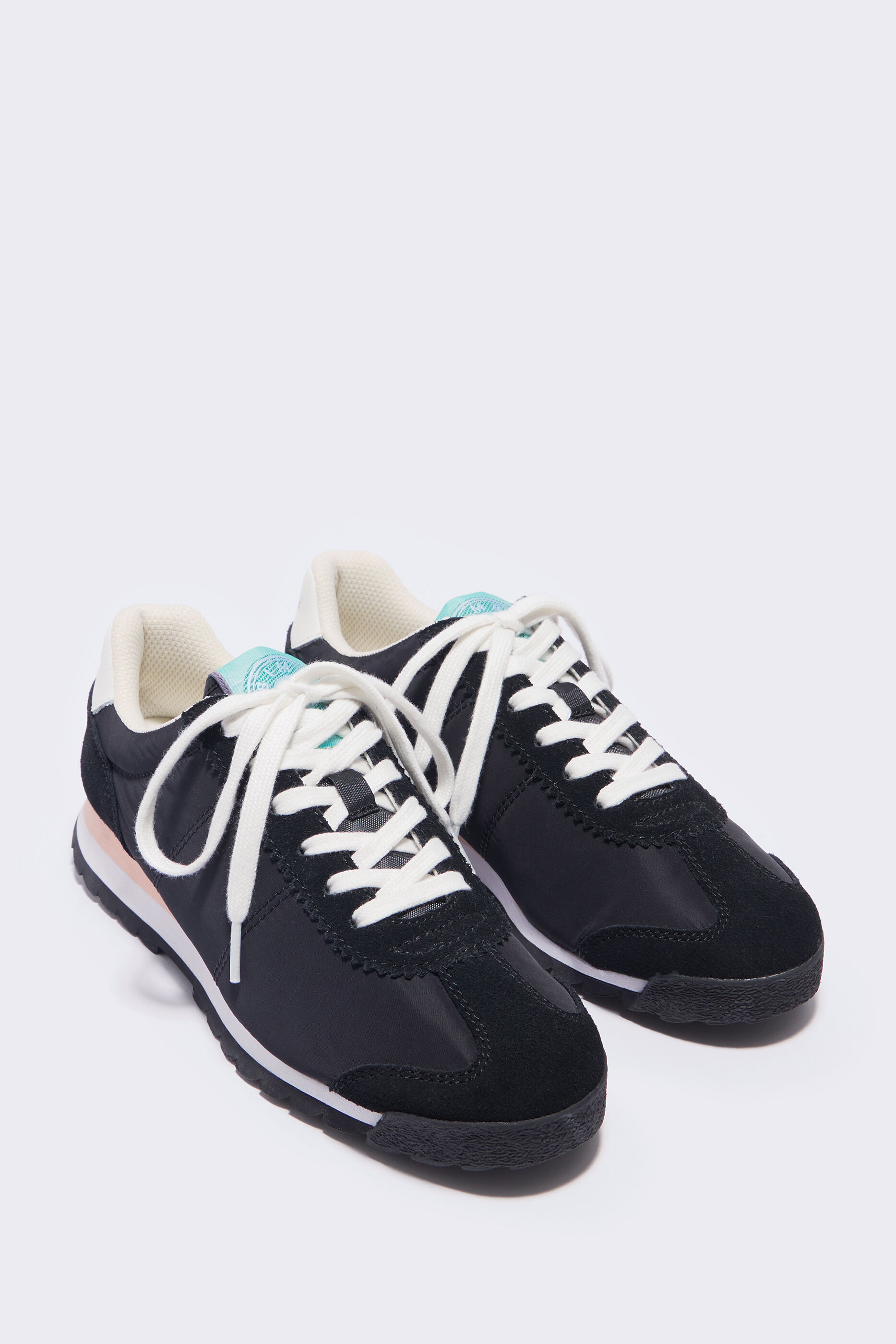 black retro sneakers
