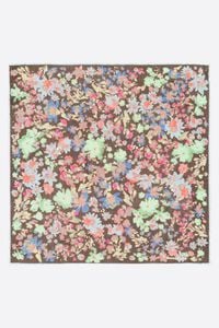 Watercolor floral shawl