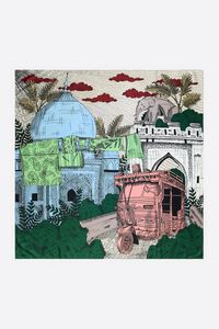 Pa&ntilde;uelo ciudad india coral