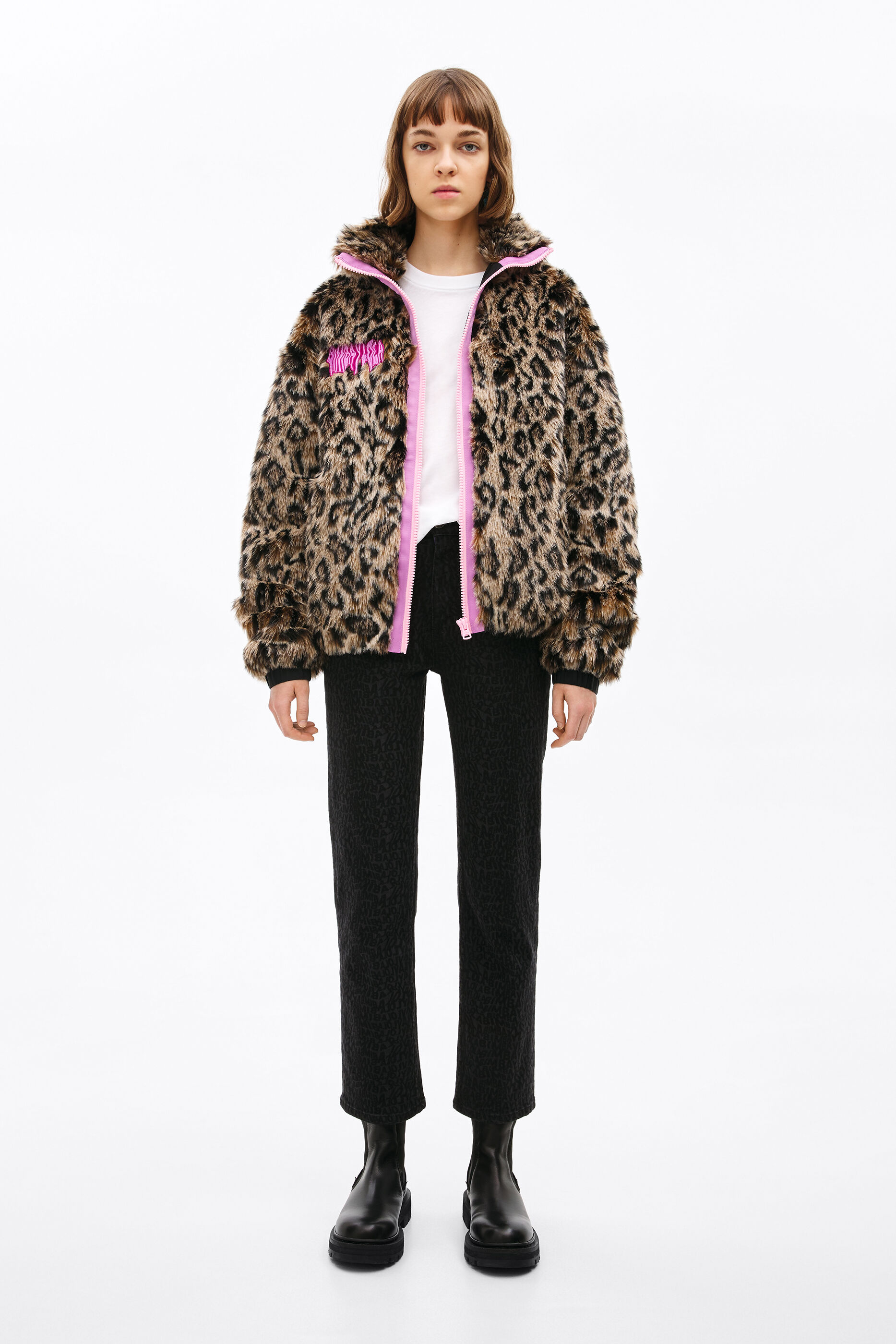 leopard jacket fur