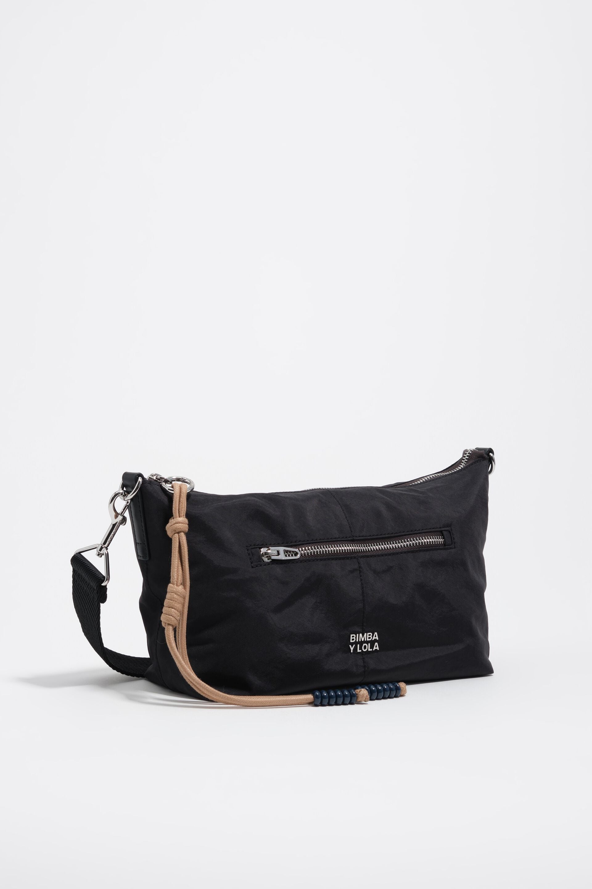 Black nylon Trapecio bag