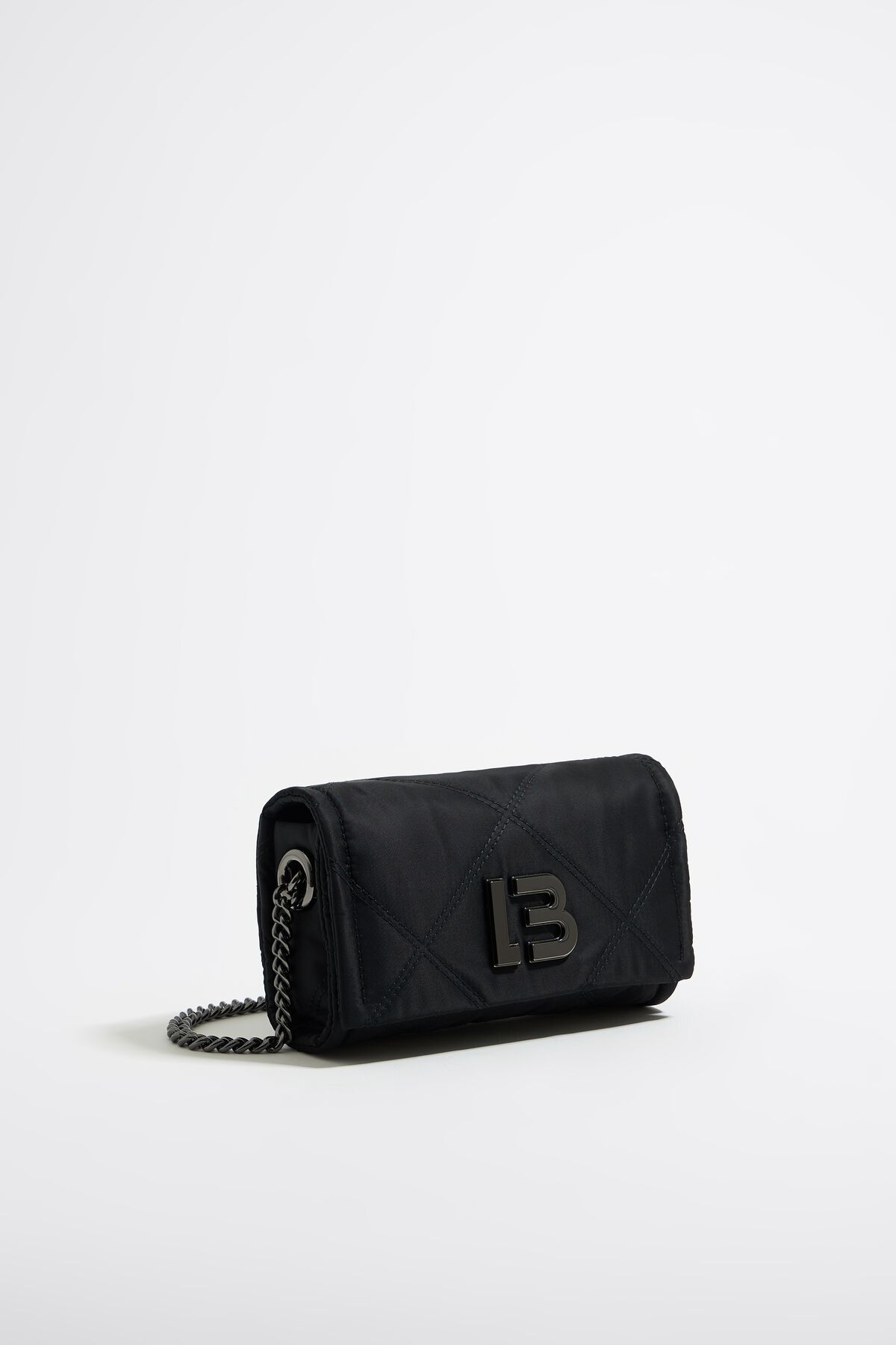 Bolso solapa mini nylon negro