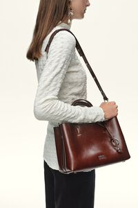Bolso tote Chihuahua mediano piel tostado oscuro