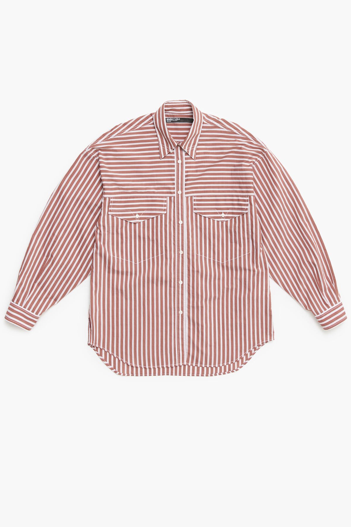 Camisa oversize marrón