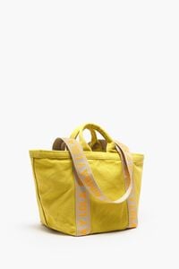 Sac shopping S toile jaune