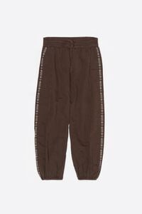 Brown embroidered harem trousers