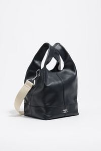 Bolso Paper mediano piel petr&oacute;leo