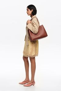 Bolso Chihuahua shopper grande piel nuez