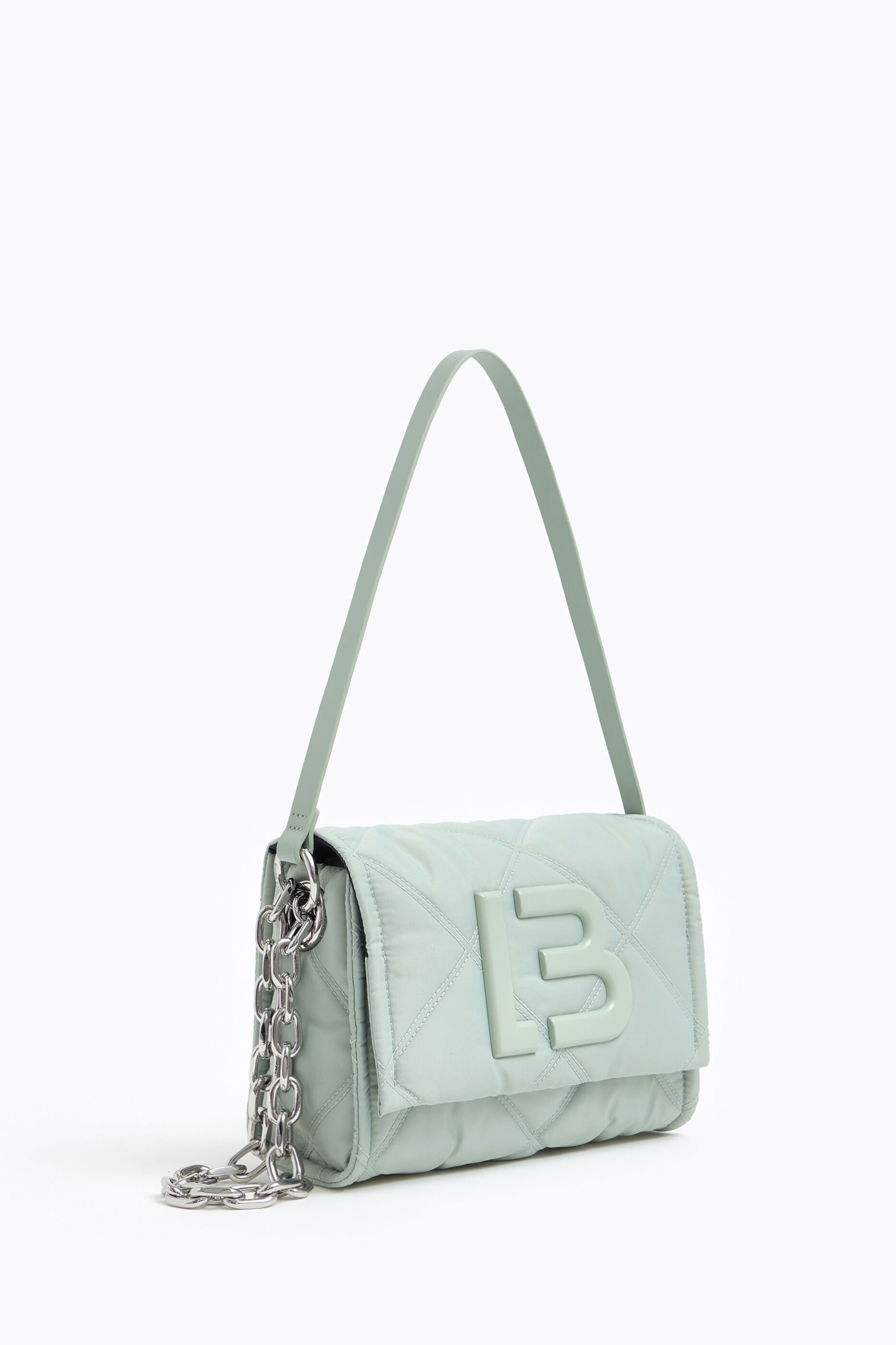 Bolso bandolera S nylon acolchado hielo