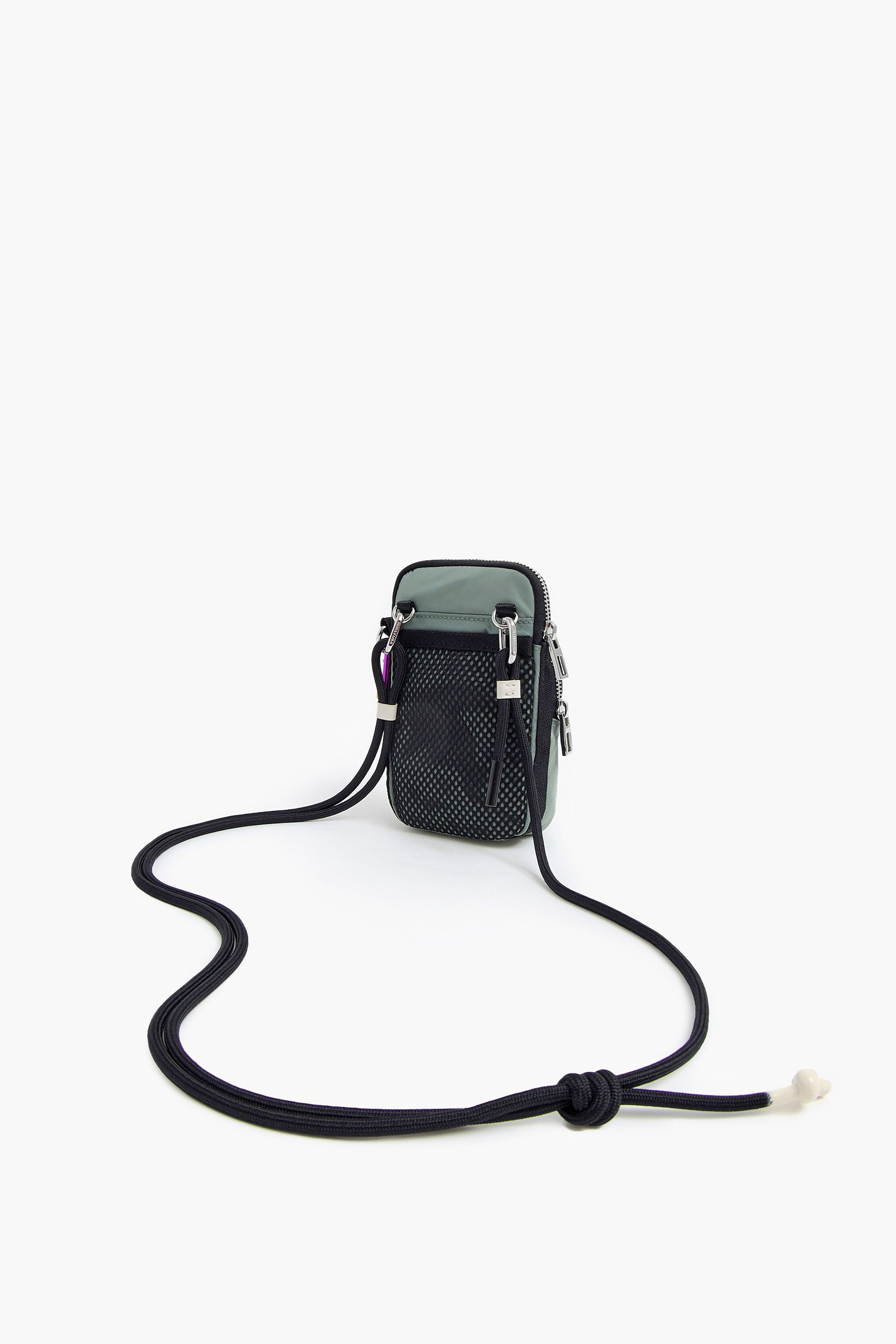 Borsa mini nylon acquamarina