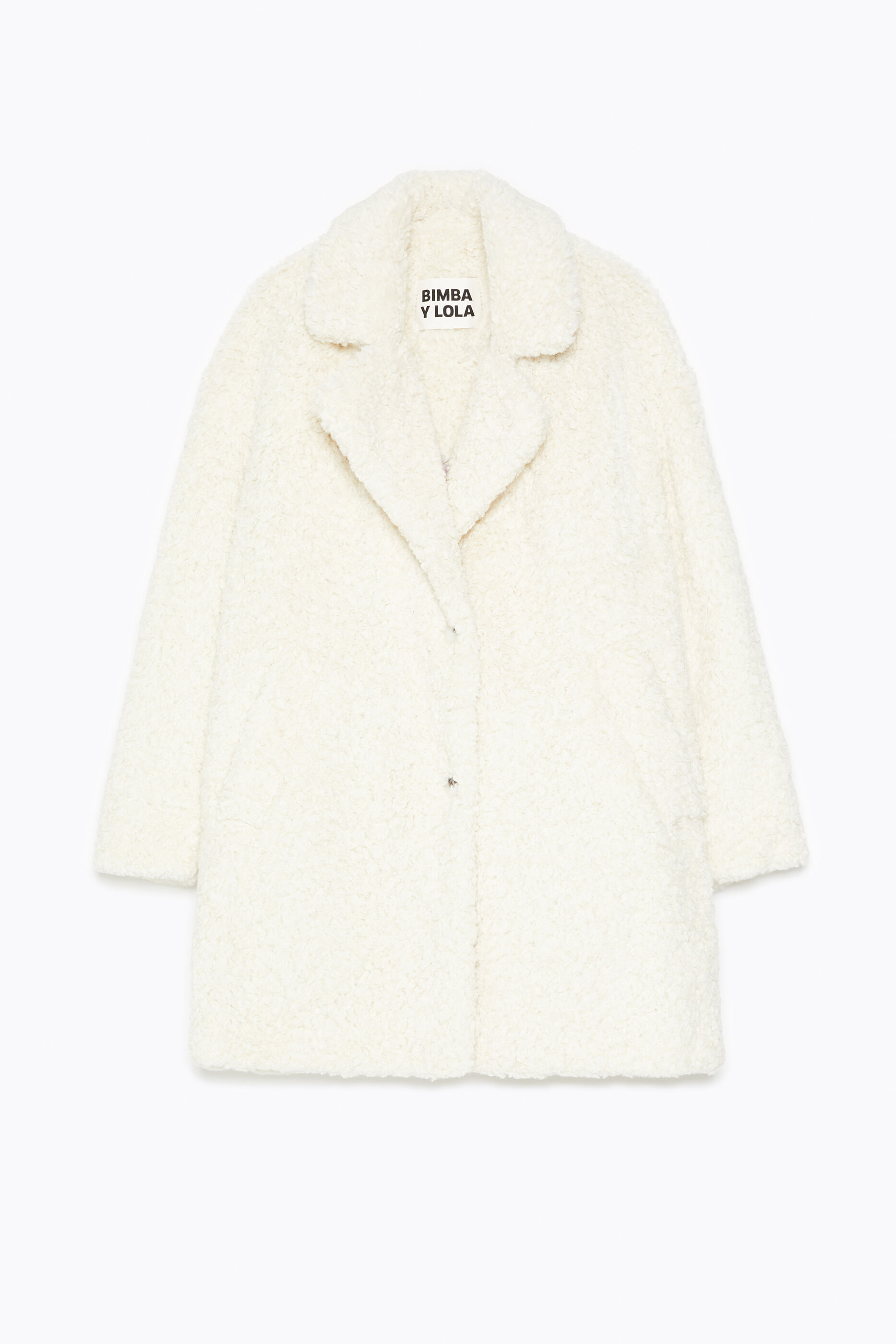 faux fur ivory jacket