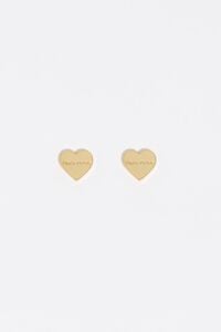 Golden heart earrings