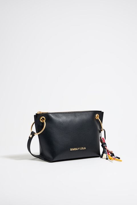 Bimba Bolso Cadenas Grande Negro Bolso Bimba Y Lola Piel