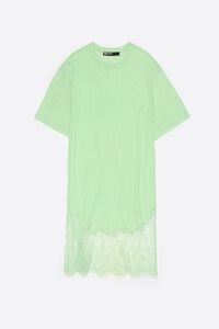 Short apple lace T-shirt dress