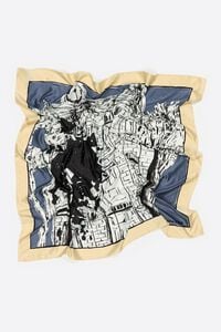 Bimba House graphite stroke scarf