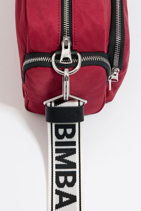 bimba y lola, small red bag, crossbody bag, leather bag