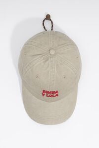 Faded taupe cotton cap