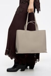 Large stone nylon Chihuahua shopper bag