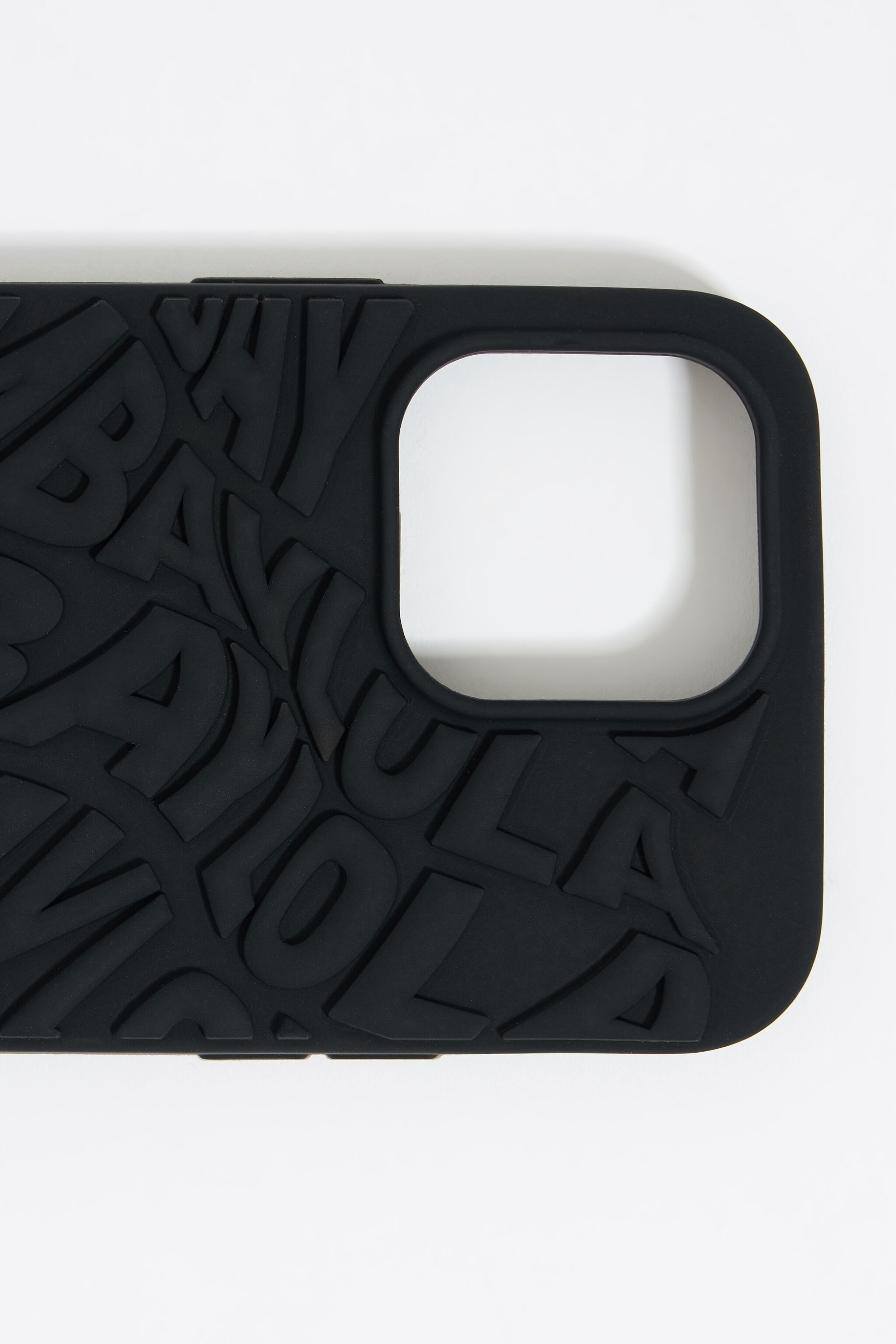 Black logo silicone iPhone 14 Pro Max case