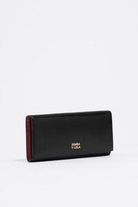 Billetera continental piel negro