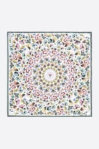 Pastel kaleidoscopic flowers scarf