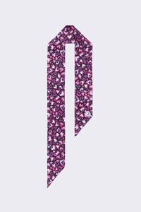 Bandana seda Leopard Hearts negro