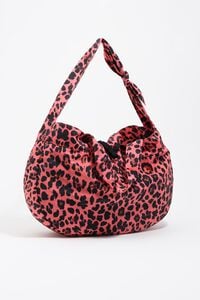 Bolso shopper nylon print Leopard rosa el&eacute;ctrico