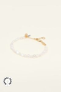 Pulsera perlas naturales logo ovalado