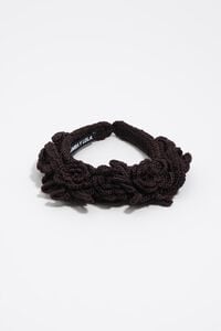 Chocolate crochet headband