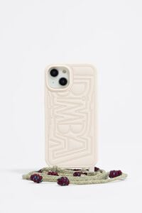 Ivory silicone iPhone 15 case