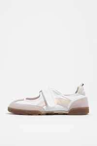 Bailarina deportiva serraje y nylon 13 07 blanca