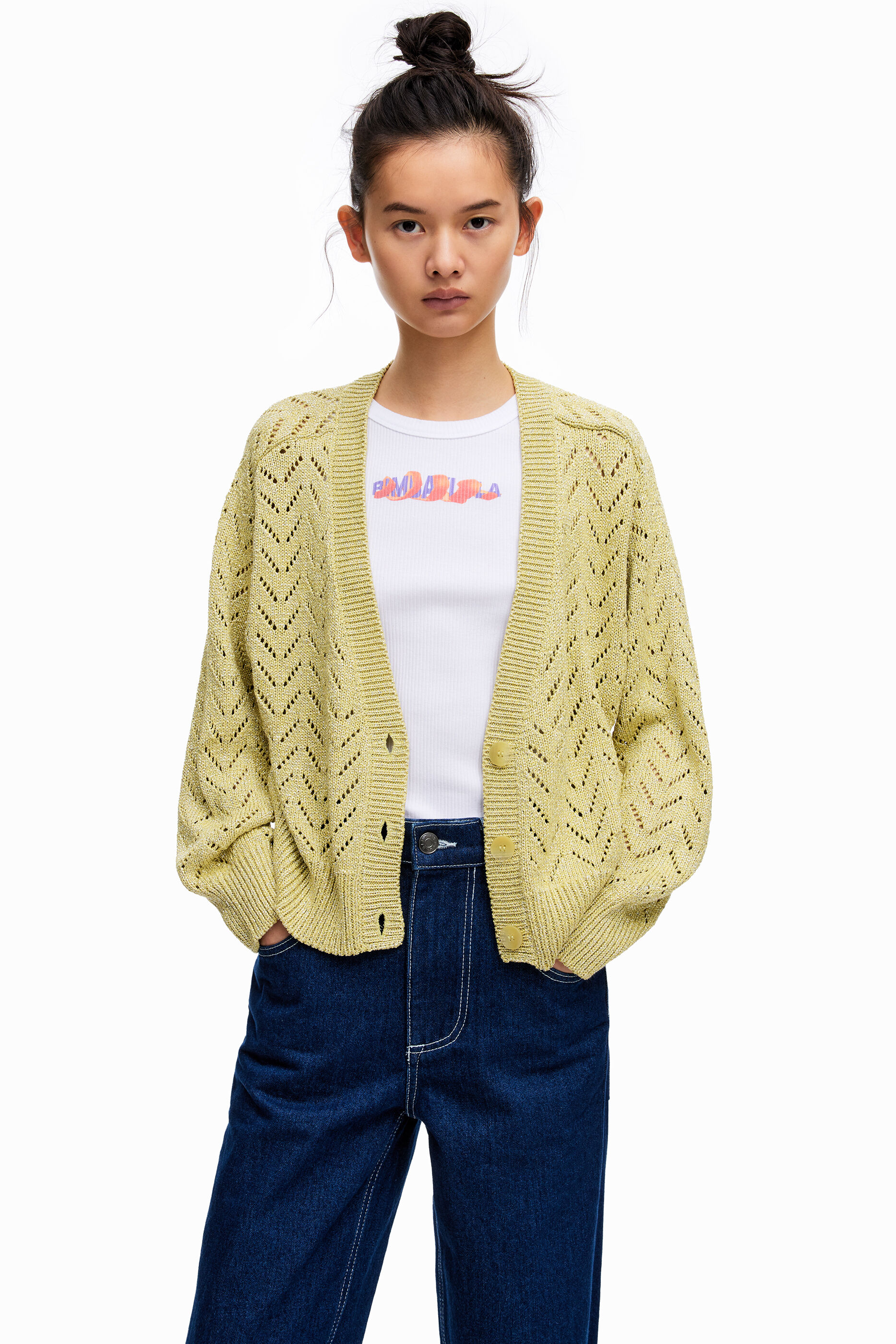 lime cardigan