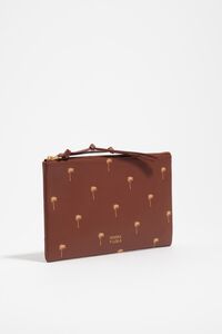 Bolso de mano grande piel Palms nuez