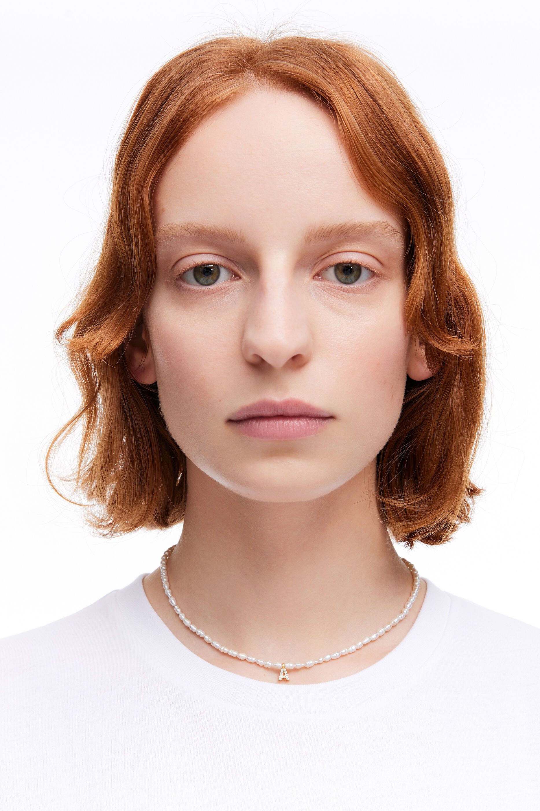 Letter B pearl necklace