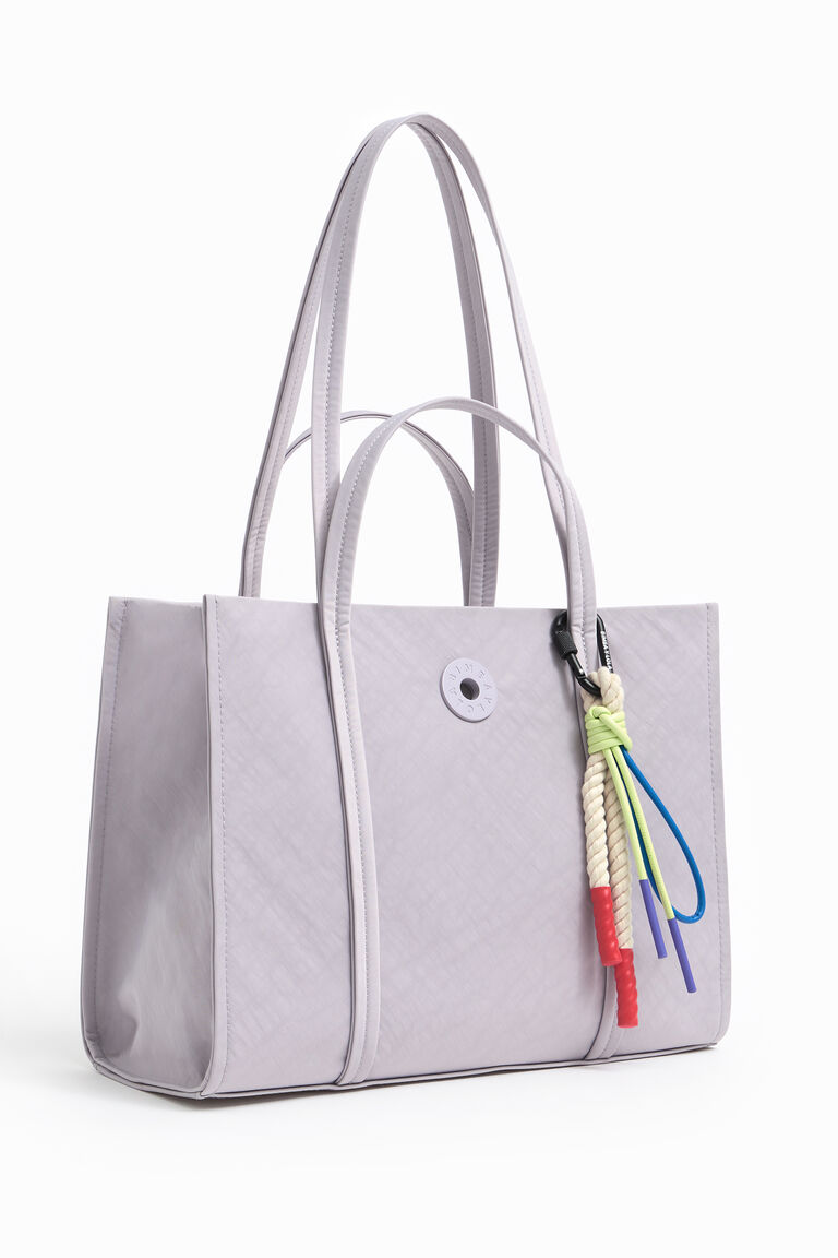 bimbaylola.com | L lilac nylon shopper bag