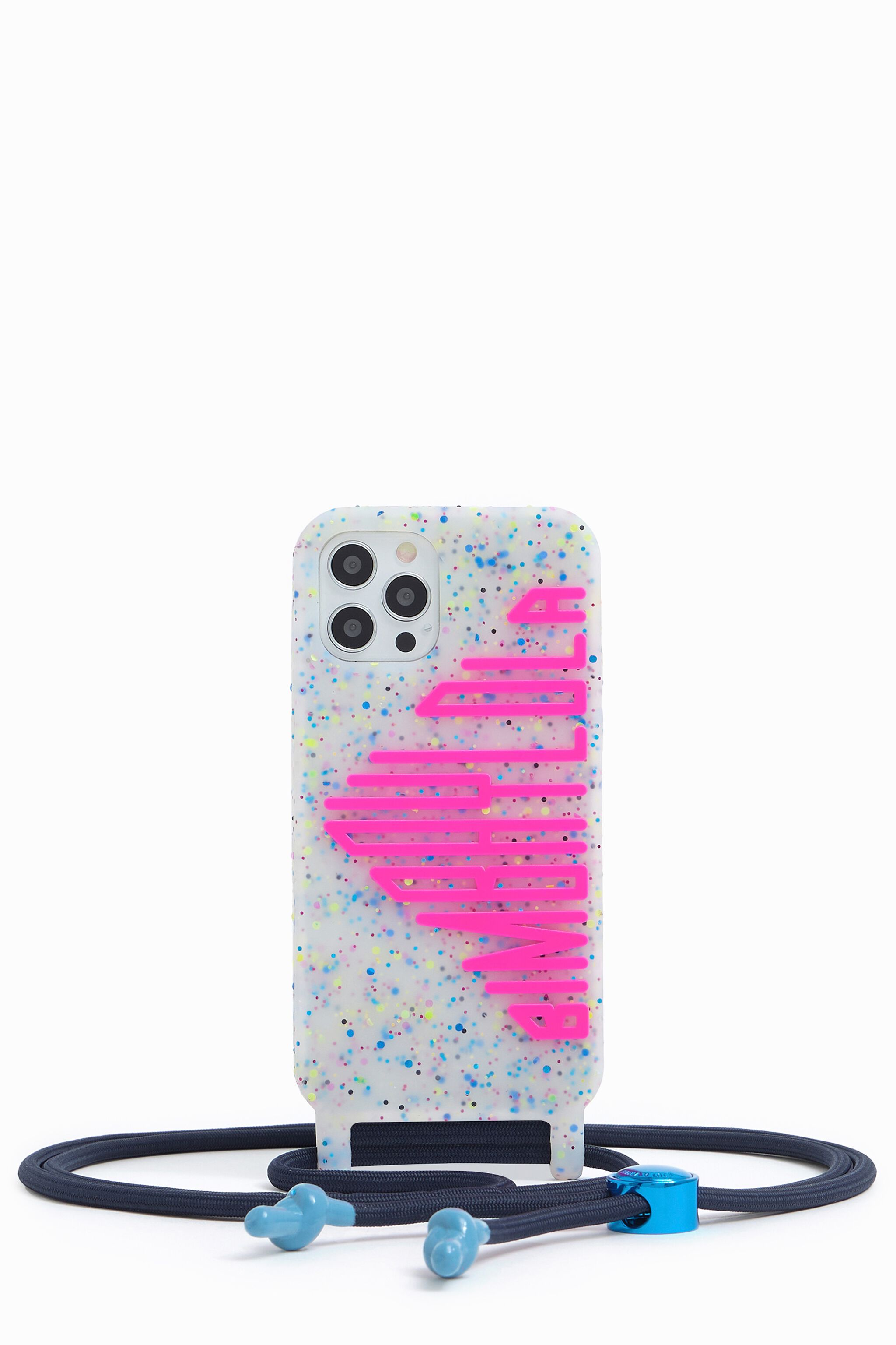 Funda iPhone 12 Pro Max confeti rosa neón