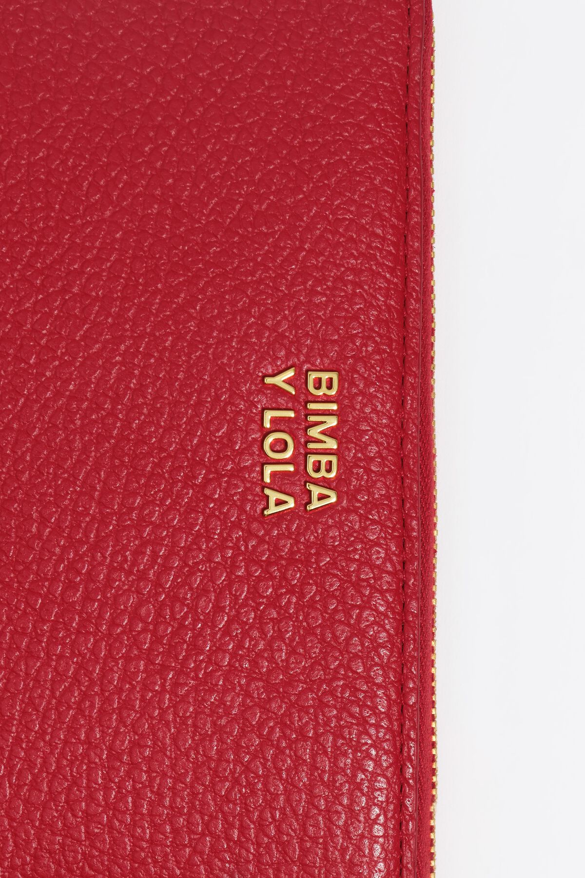 Medium red leather horizontal wallet